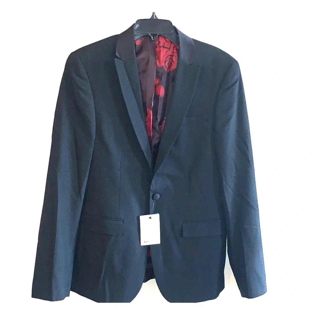 Asos New Black Blazer Size 38R Small Evening Old Money Formal Business Staple